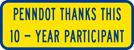 Image of a Adopt-A-Highway Thank You Sign (I44-1)