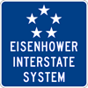 Image of a Eisenhower Interstate System Sign (M1-10)