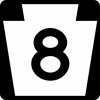 Image of a Pennsylvania Route Marker (M1-5)