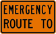 Image of an Emergency Route To Plaque (M4-11CP)