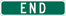 Image of a End Sign (Supplemental Plaque for Bicycle Route) (M4-12)