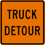 Image of a Truck Detour Marker (M4-8-2)