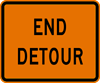 Image of a End Detour Sign (M4-8A)