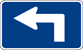 Image of a Interstate Advance 90 Degree Left Turn Marker (M5-1-1L)