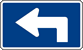 Image of an Interstate Advance 90 Degree Left Turn Marker (M5-1P-1L)