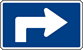 Image of an Interstate Advance 90 Degree Right Turn Marker (M5-1P-1R)