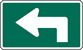 Image of a Business/Turnpike Advance 90 Degree Left Turn Marker (M5-1P-2L)