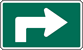 Image of a Business/Turnpike Advance 90 Degree Right Turn Marker (M5-1P-2R)