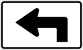 Image of an Advance 90 Degree Left Turn Marker (M5-1PL)