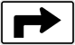 Image of an Advance 90 Degree Right Turn Marker (M5-1PR)