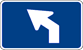 Image of a Interstate Advance 45 Degree Left Turn Marker (M5-2-1L)