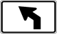 Image of a Advance 45 Degree Left Turn Marker (M5-2L)