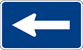Image of a Interstate 90 Degree Turn Marker (M6-1-1)
