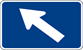 Image of a Interstate 45 Degree Left Turn Marker (M6-2-1L)