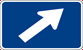 Image of a Interstate 45 Degree Right Turn Marker (M6-2-1R)