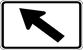 Image of a 45 Degree Left Turn Marker (M6-2L)