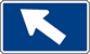 Image of an Interstate 45 Degree Left Turn Marker (M6-2P-1L)