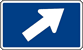 Image of an Interstate 45 Degree Right Turn Marker (M6-2P-1R)