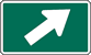 Image of a Business/Turnpike 45 Degree Right Turn Marker (M6-2P-2R)