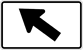 Image of a 45 Degree Left Turn Marker (M6-2PL)