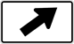 Image of a 45 Degree Right Turn Marker (M6-2PR)