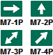 Image of Supplemental Plaques For Bicycle Route Signs (M7-1P Through M7-4P)