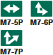 Image of Supplemental Plaques For Bicycle Route Signs (M7-5P Through M7-7P)