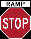 Image of a Ramp Stop Sign (R1-1-3)
