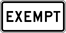 Image of a Exempt Railroad Sign (R15-3P)