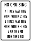 Image of a No Cruising Sign (R16-101)
