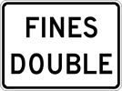 Image of a Fines Double Plaque (R2-6AP)