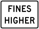 Image of a Fines Higher Plaque (R2-6P)