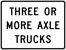 Image of a Three or More Axle Trucks Sign (R20-4)