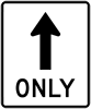 Image of a Straight-Through Sign (R3-5A)