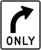 Image of a Right Turn Sign (R3-5R)