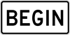 Image of a Begin Sign (R3-9CP)