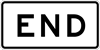 Image of a End Sign (R3-9DP)