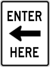 Image of a Enter Here Sign (R4-106)