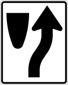 Image of a Keep Right Sign (R4-7)