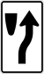 Image of a Keep Right (Narrow) Sign (R4-7C)
