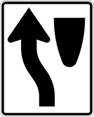 Image of a Keep Left Sign (R4-8)