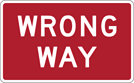 Image of a Wrong Way (R5-1A)