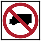 Image of a No Truck Sign (R5-2)