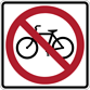 Image of a No Bicycles Sign (R5-6)