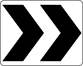 Image of a Roundabout Directional (2 Chevrons) Sign (R6-4)