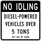 Image of a No Idling Sign (R7-100)