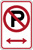 Image of a No Parking Symbol/Arrow Sign (R7-302)