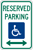 Image of a Reserved Parking Sign (R7-8)