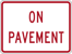 Image of a No Parking On Pavement Plaque (R8-3CP)