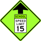 Image of a Reduced Speed (School) Zone Ahead Sign (S4-5)